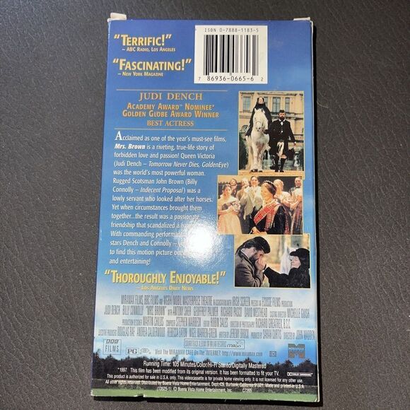 Mrs. Brown (VHS, 1998) Judi Drench Billy Connolly - Picture 4 of 7